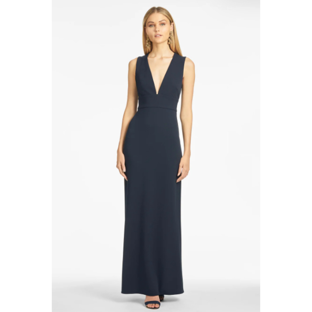 Sachin & Babi Navy Loretta Gown, 10